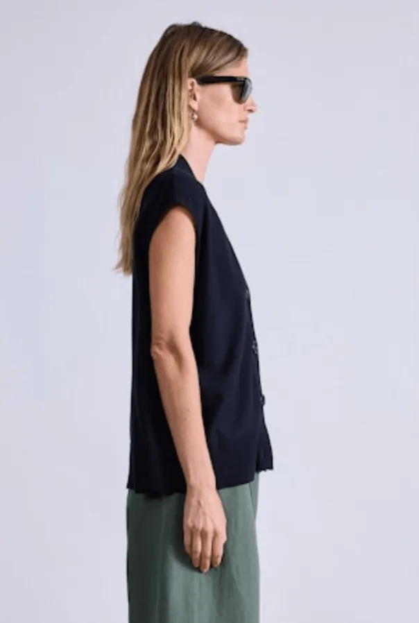 Bardi Drippy Vest - Black