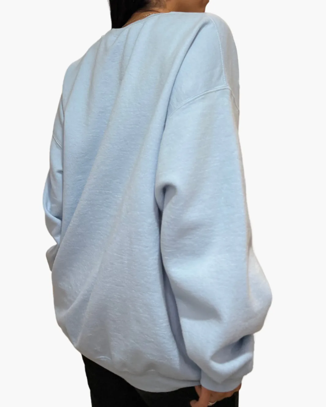BIG SKY MONTANA CREWNECK IN LIGHT BLUE