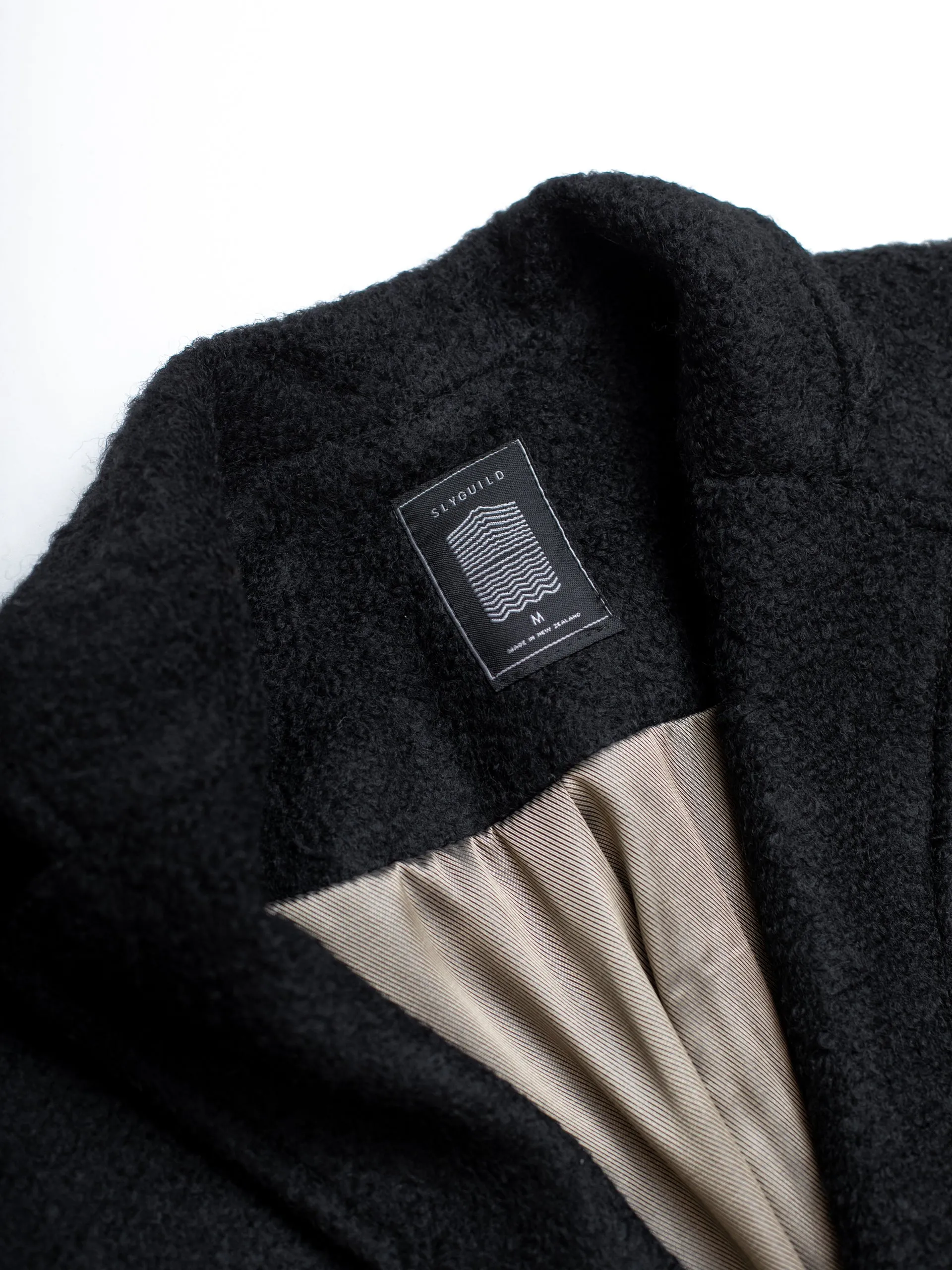 Black Bastian Wool Coat