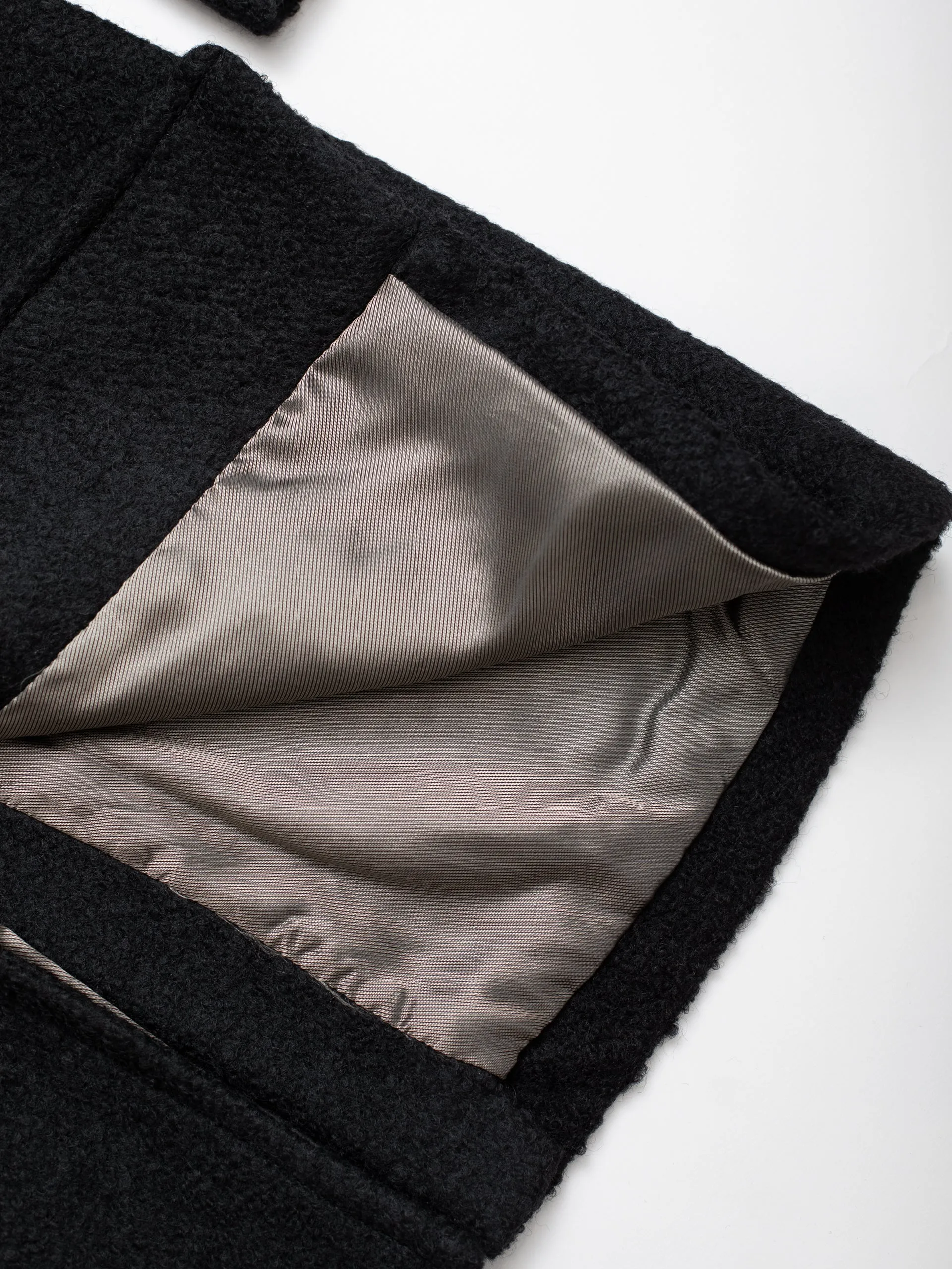 Black Bastian Wool Coat