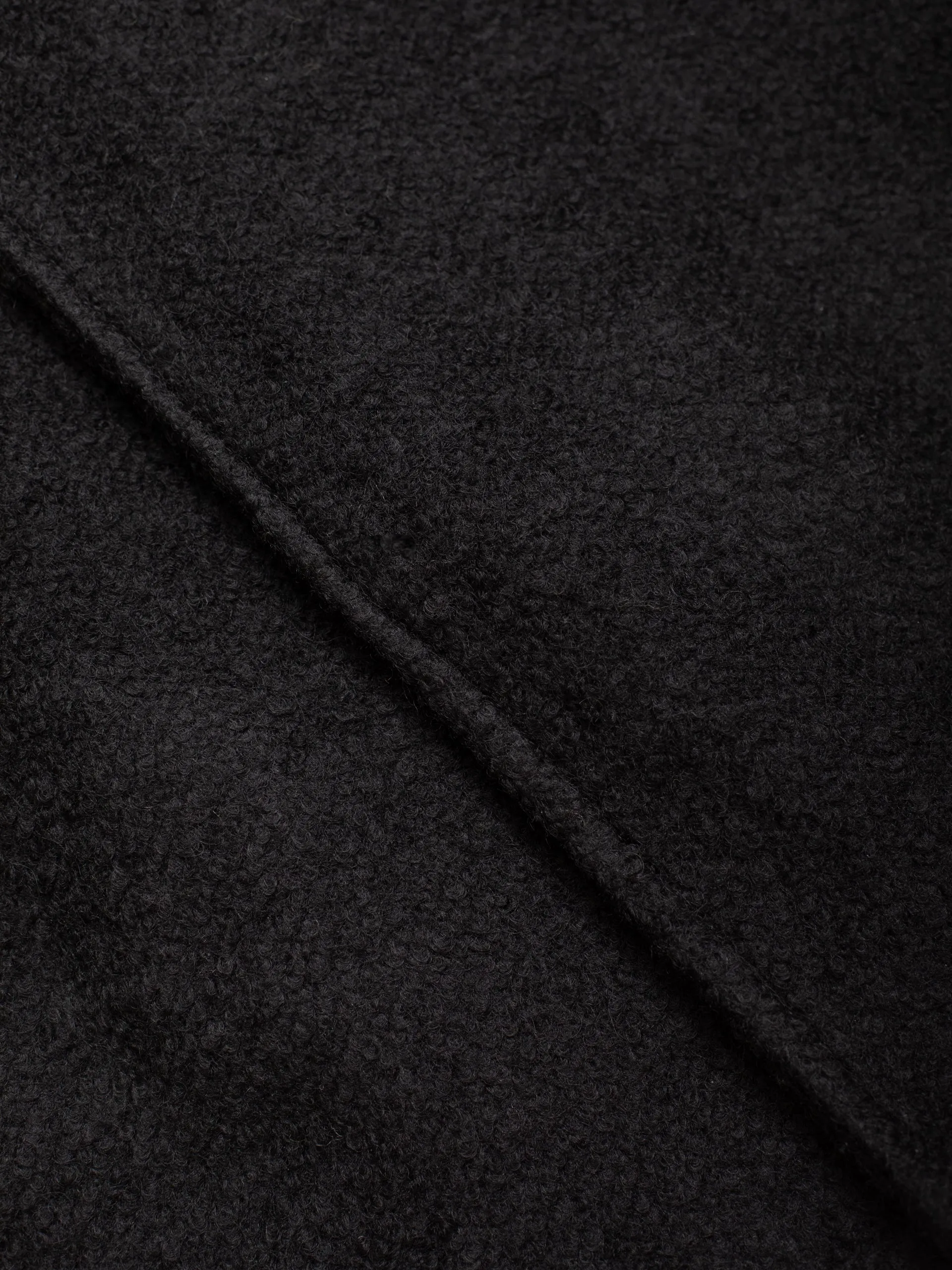 Black Bastian Wool Coat