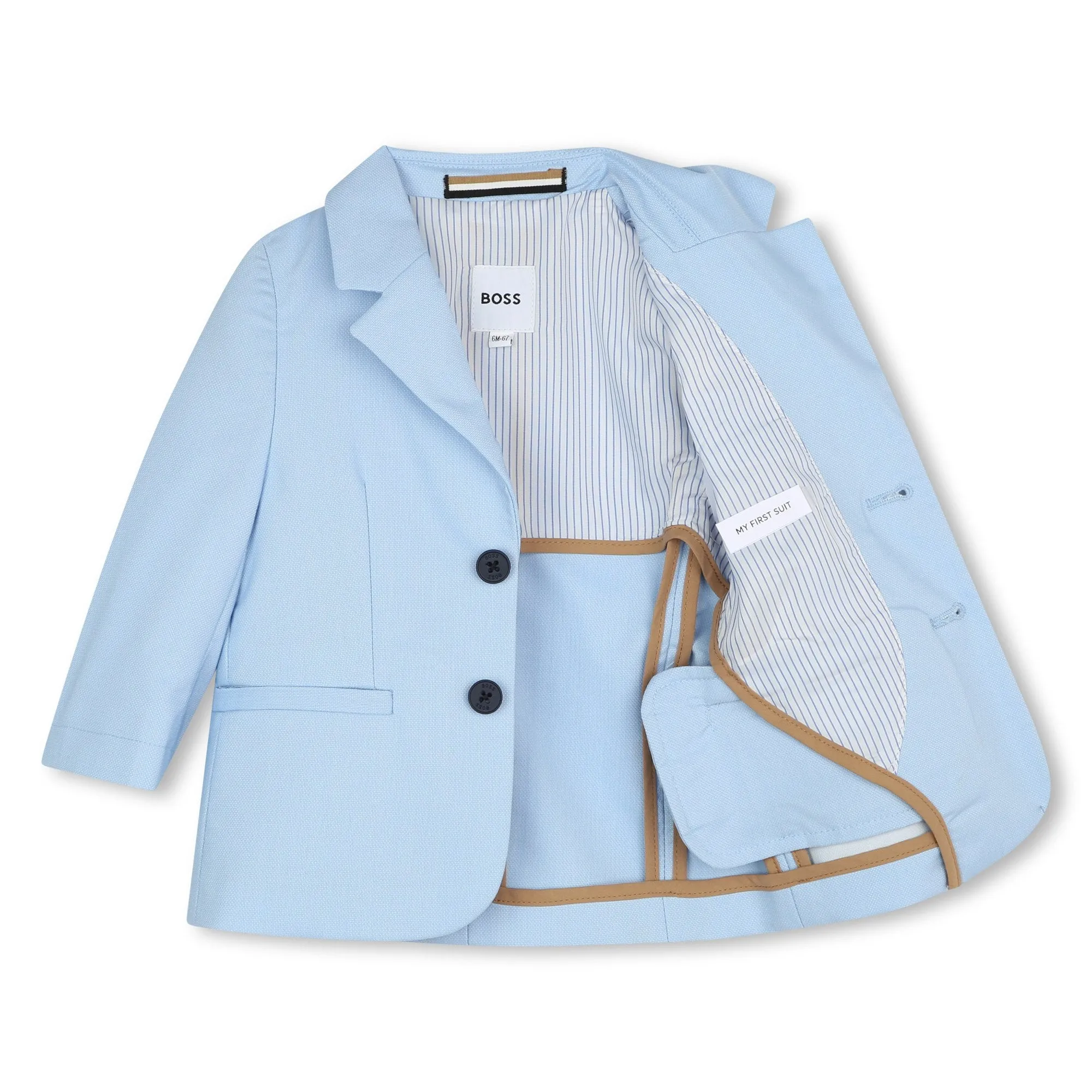 BOSS KIDSWEAR Infant Pale Blue Suit Jacket