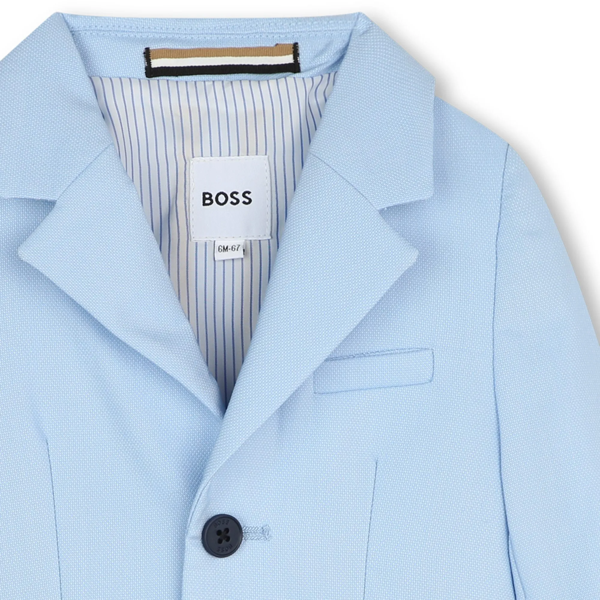 BOSS KIDSWEAR Infant Pale Blue Suit Jacket