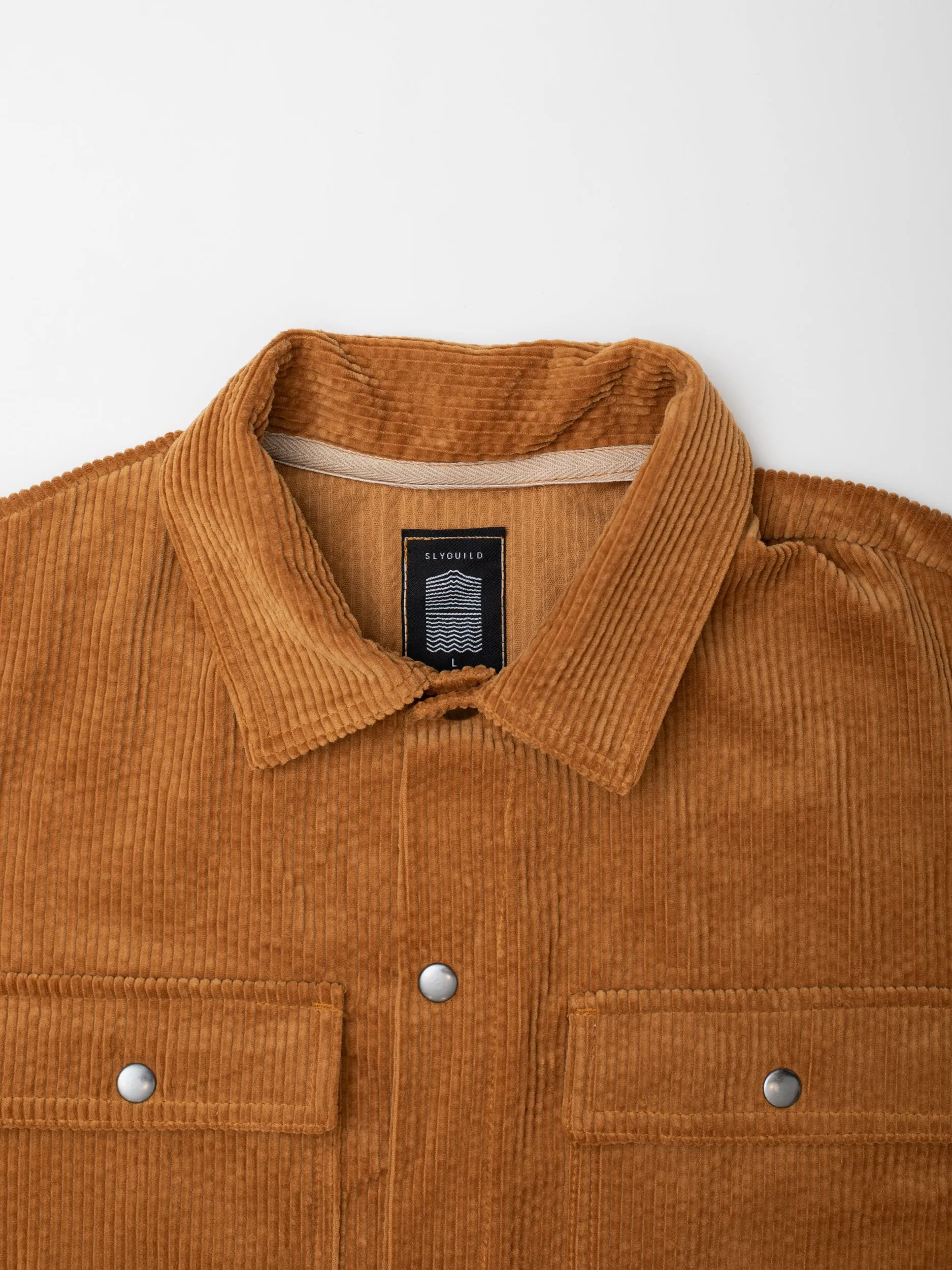 Camel Cord Over Shirt