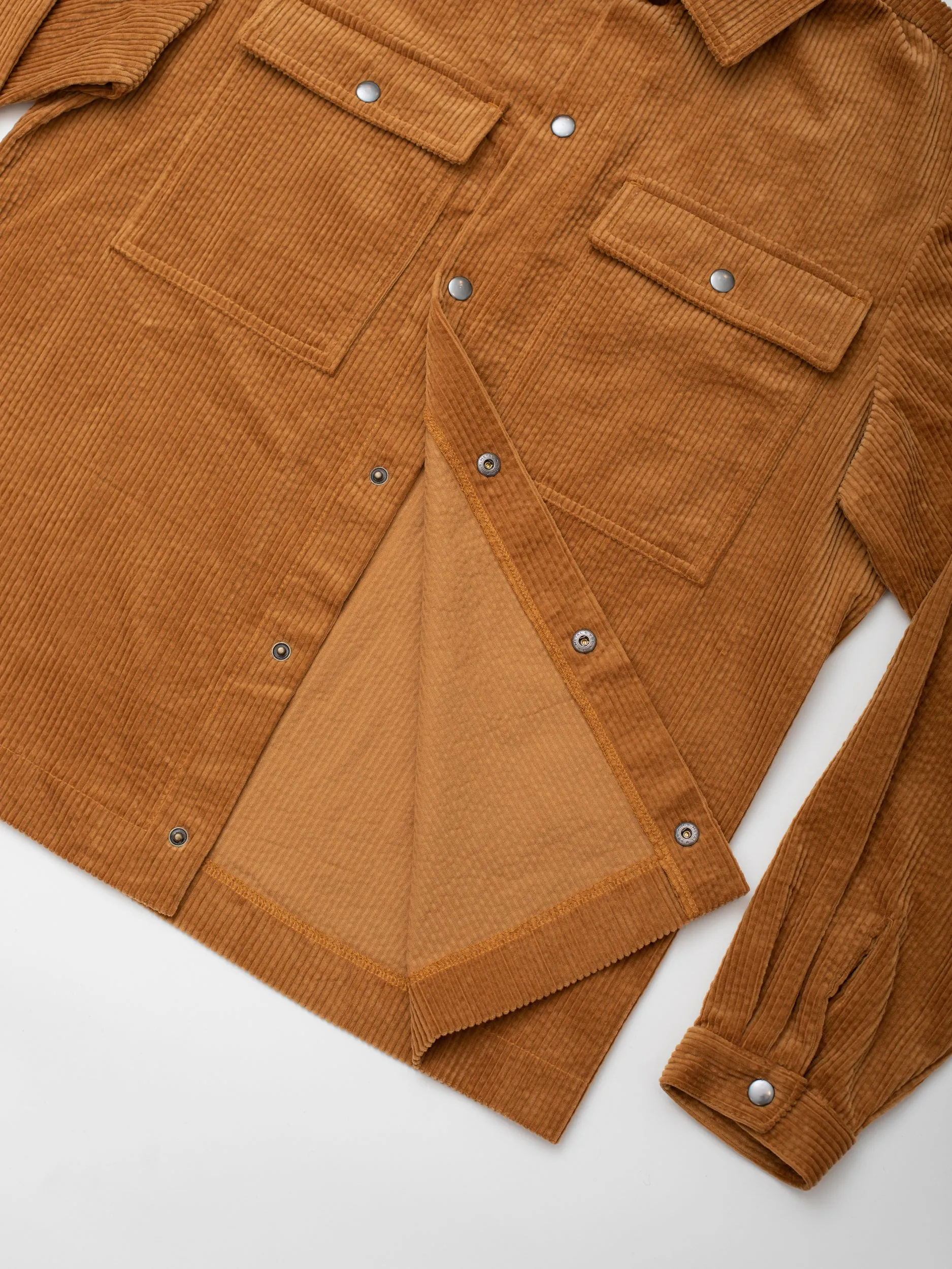 Camel Cord Over Shirt