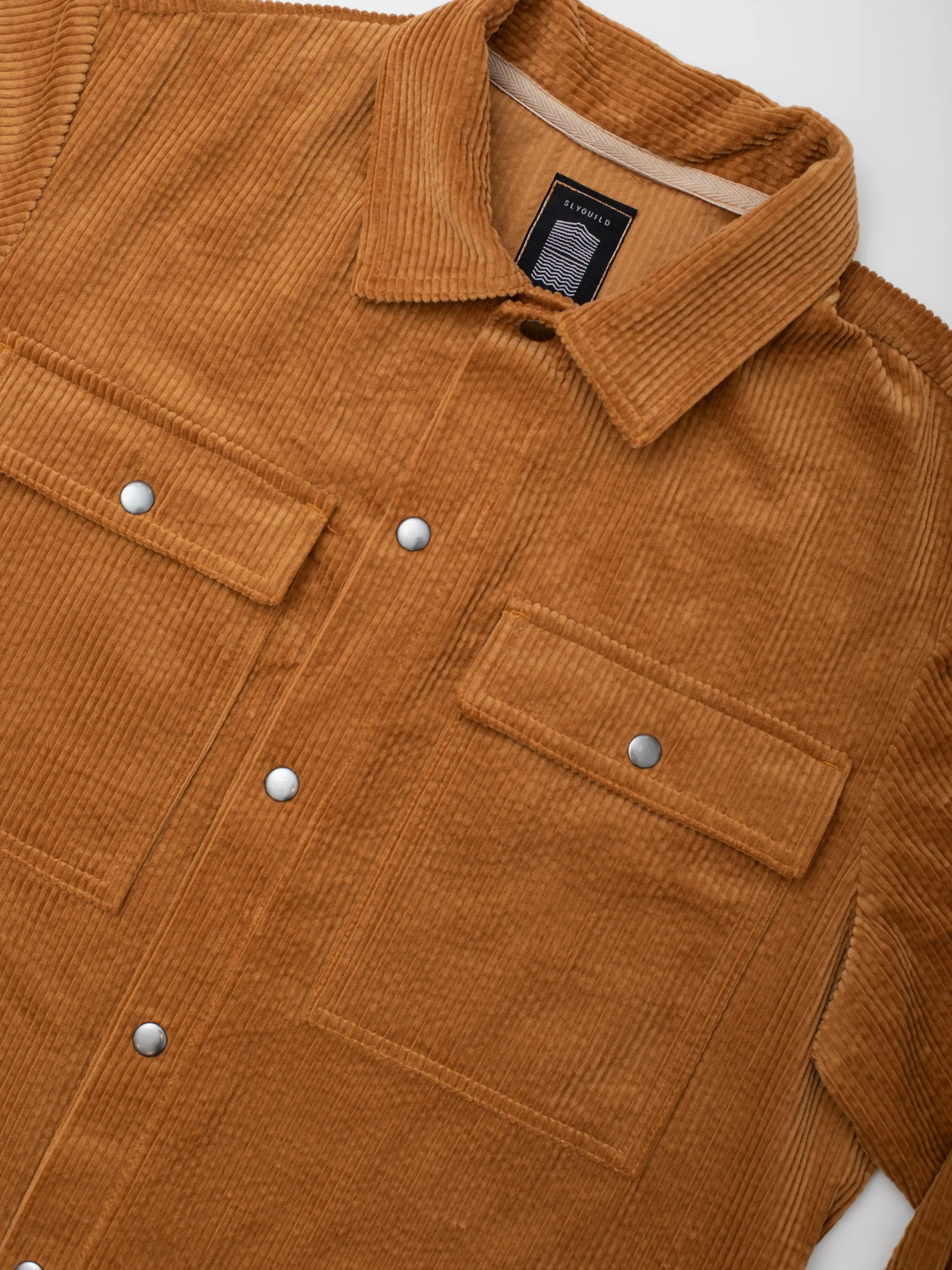 Camel Cord Over Shirt