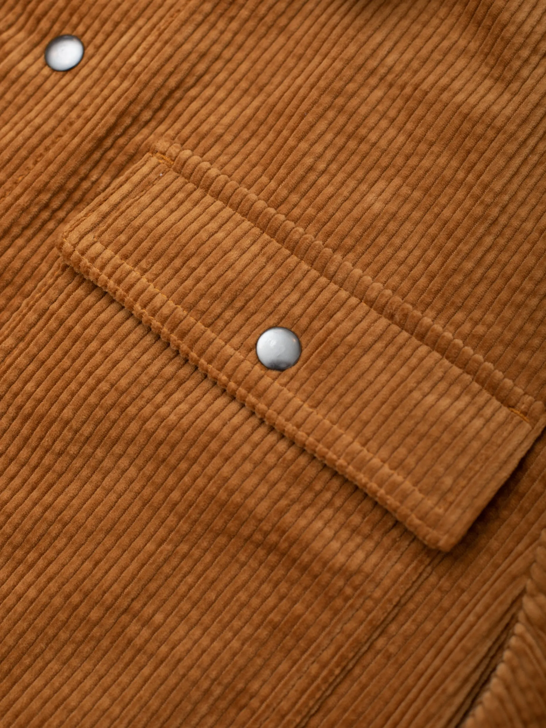 Camel Cord Over Shirt