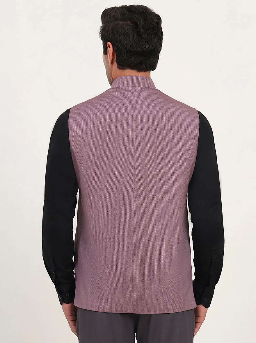 Carrot Pink Solid Regular Fit Modi Jacket | JadeBlue