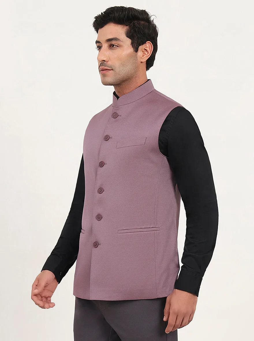 Carrot Pink Solid Regular Fit Modi Jacket | JadeBlue