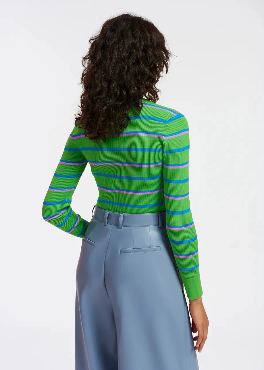 Essentiel Antwerp Knit Sweater - Green Stripe
