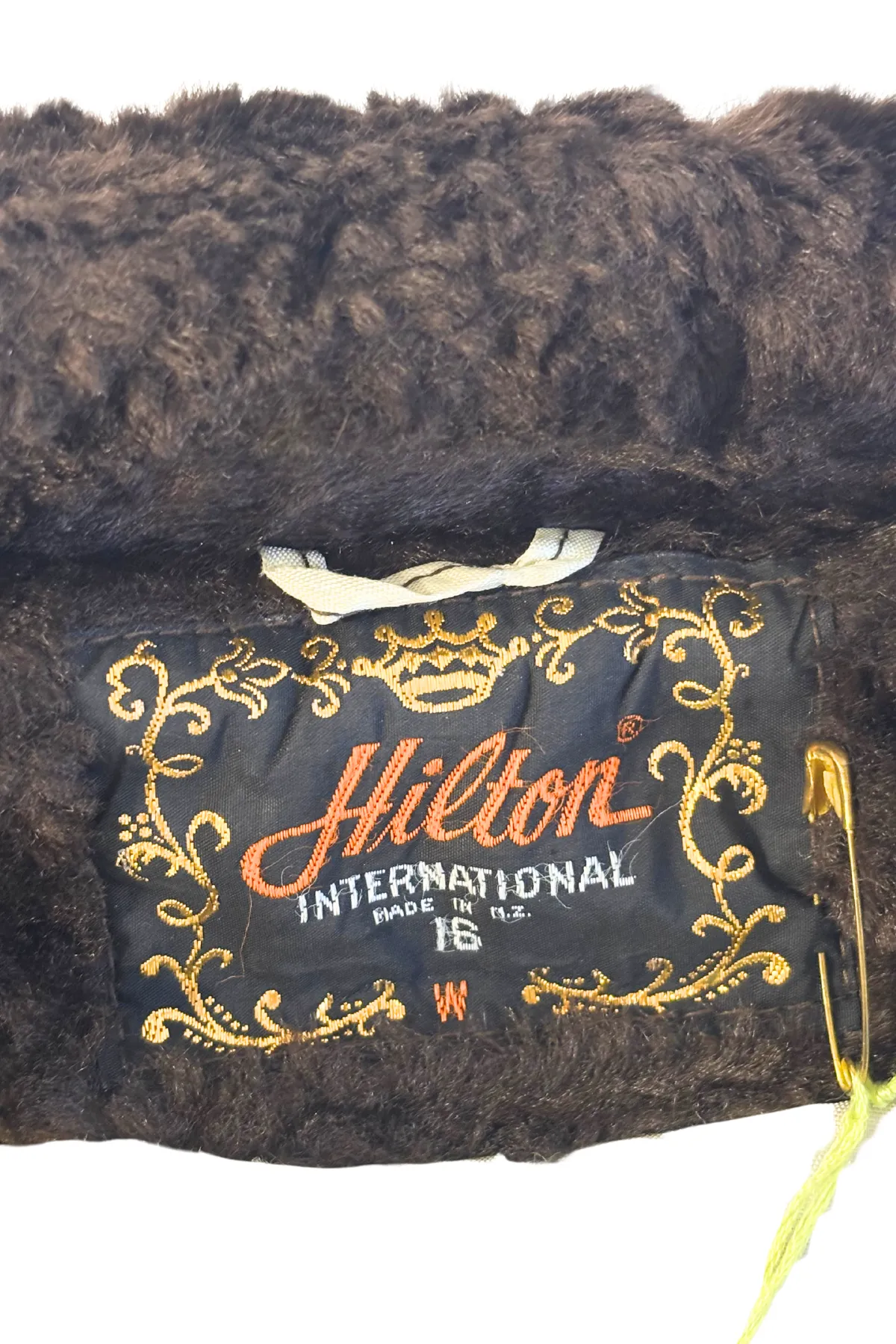 Hilton International NZ made faux fur coat, 16