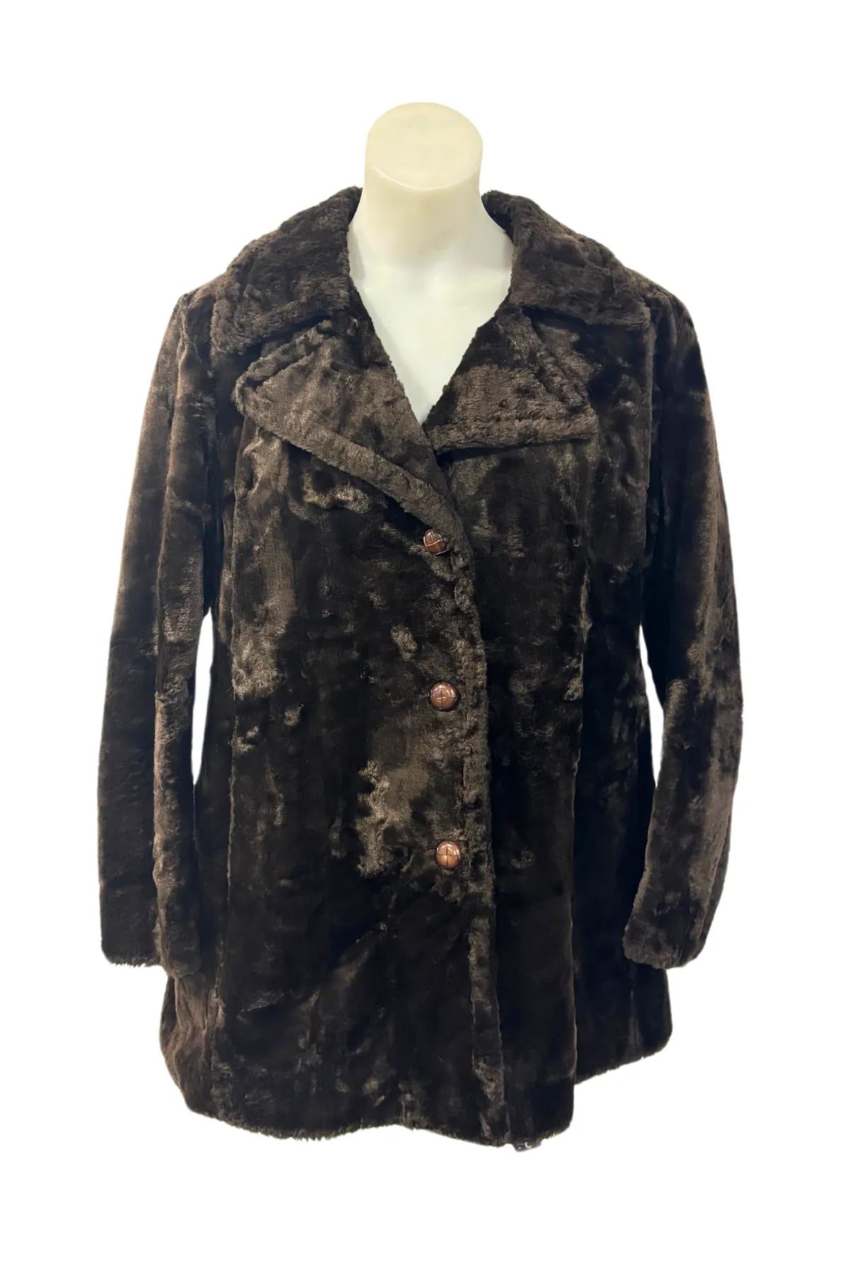 Hilton International NZ made faux fur coat, 16