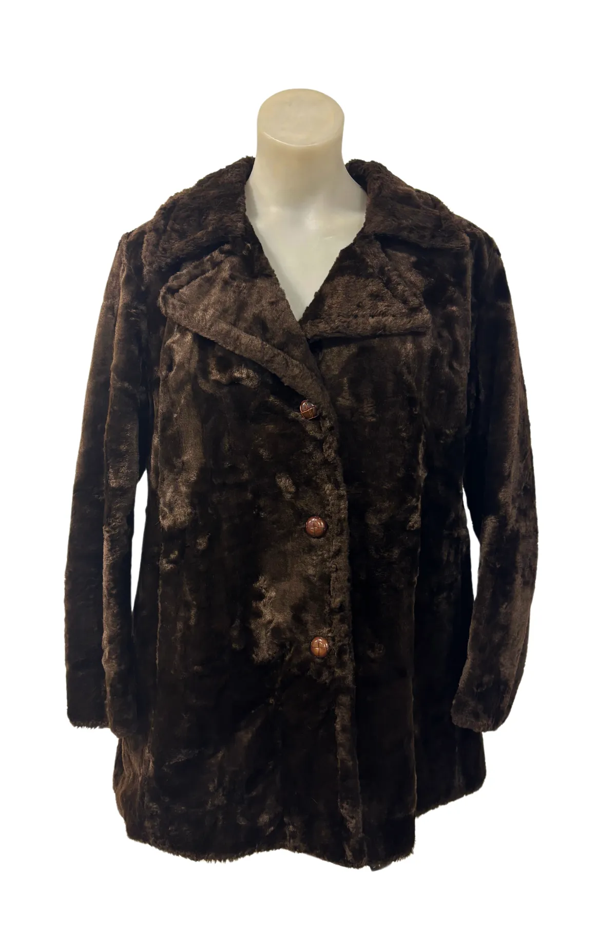 Hilton International NZ made faux fur coat, 16