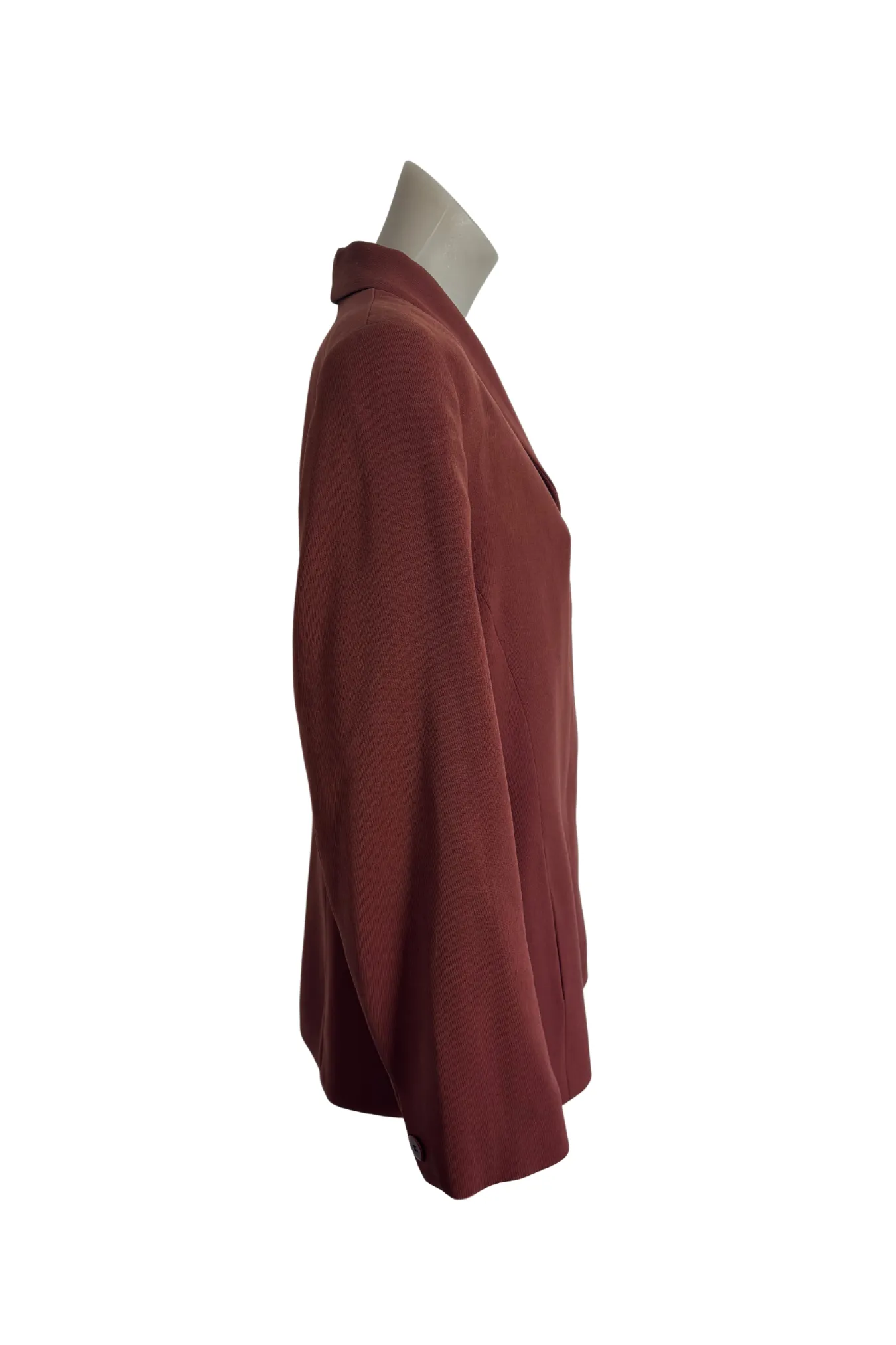 Jane Daniels NZ made wool rust brown blazer, 14