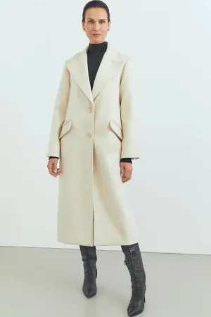 Paloma Coat Ivory Marle