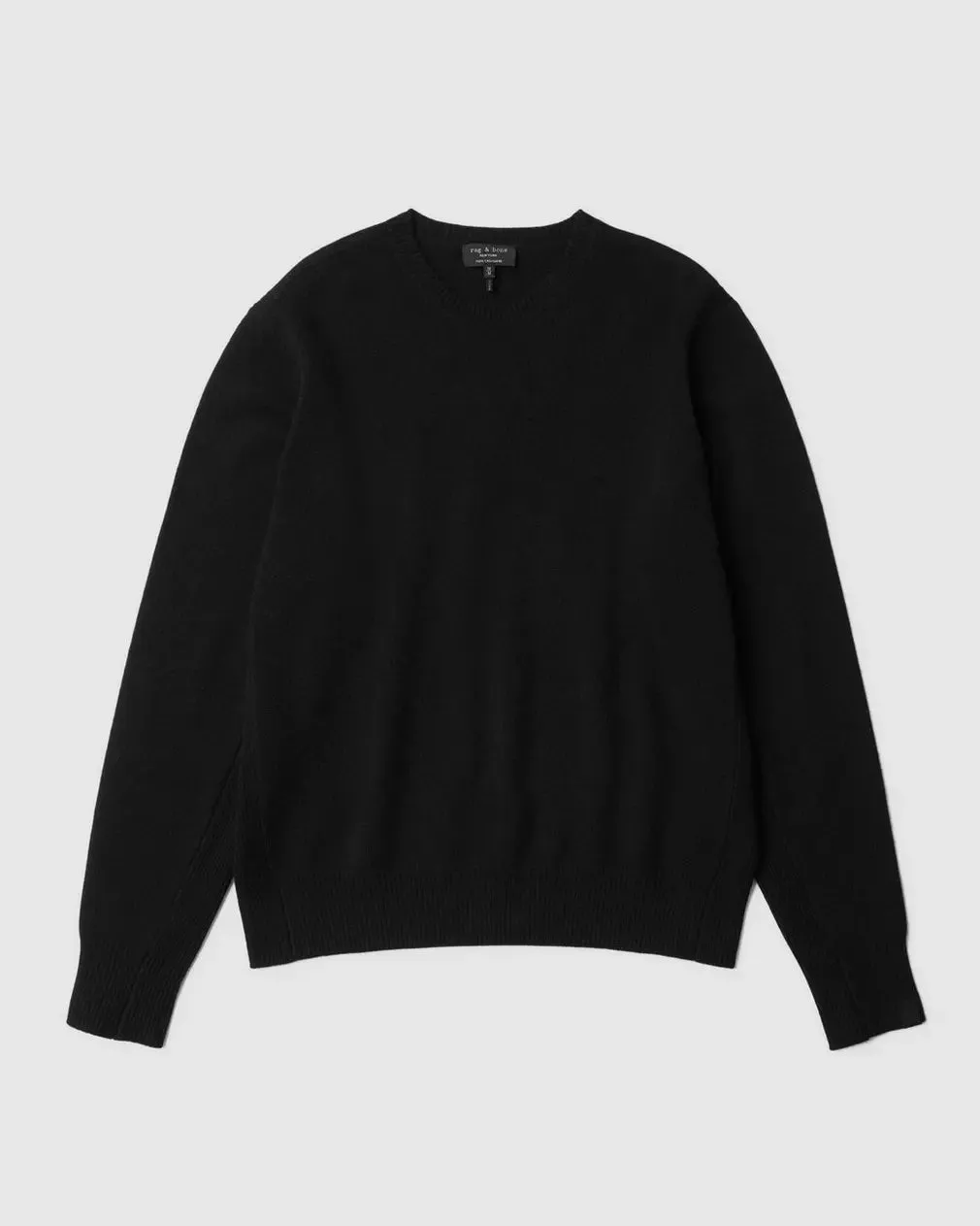 Rag & Bone Harding Cashmere Crew in Black