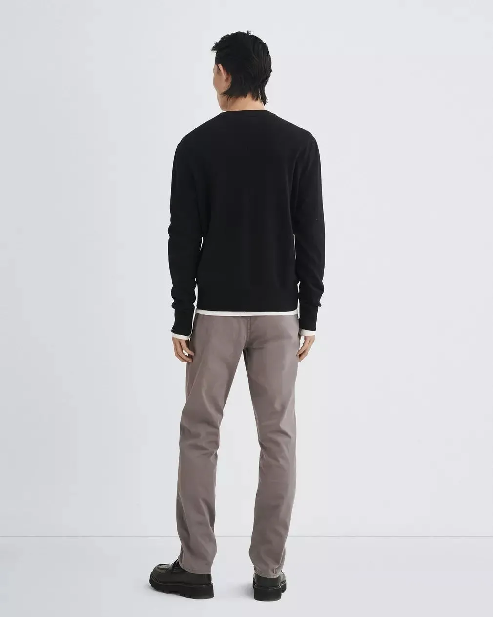 Rag & Bone Harding Cashmere Crew in Black