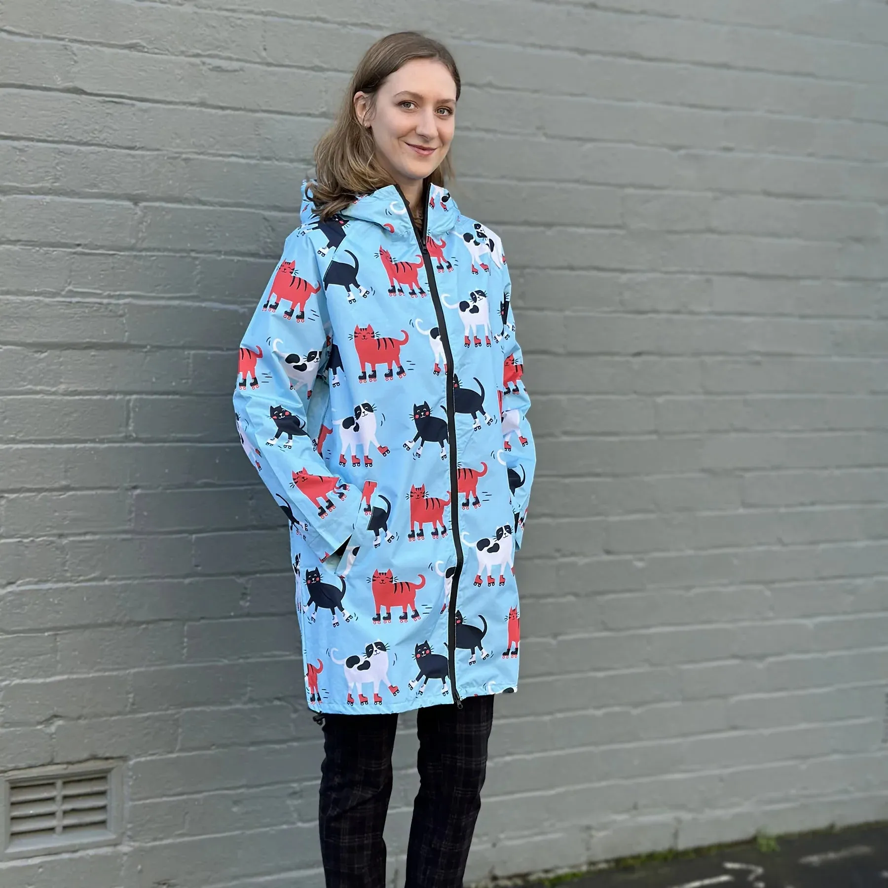 Skating Cats - Monster Threads Raincoat