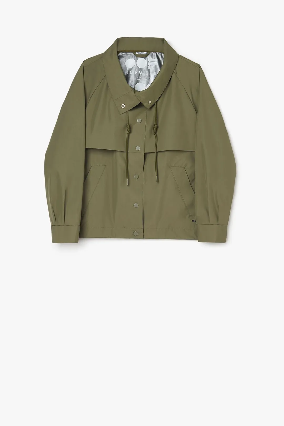 Water Repellent Short Jacket - Army Green