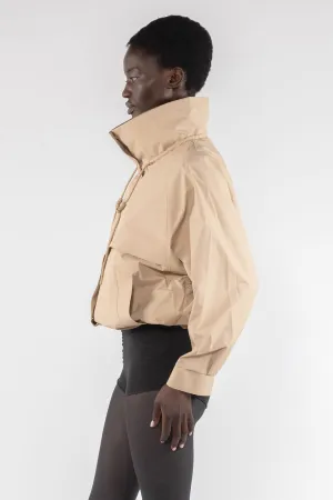Water Repellent Short Jacket - Sand