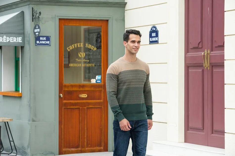 West Louis Casual O-Neck Cotton Knitted Sweater Pullover